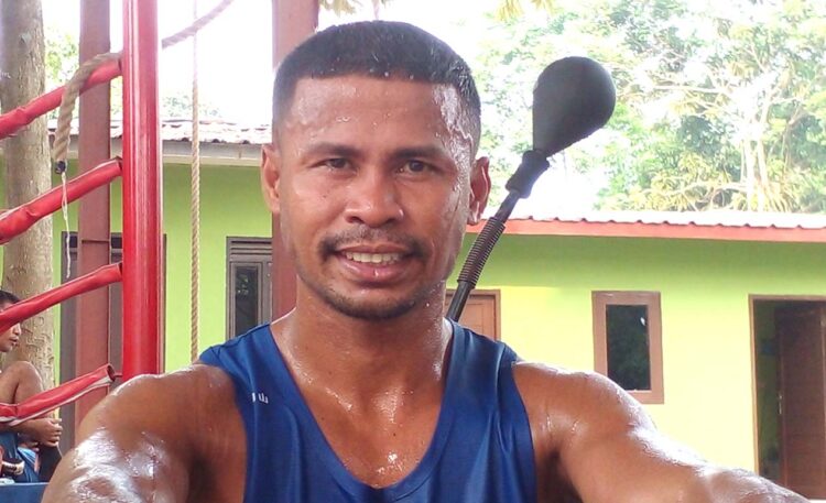 Kelas welter Jakarta, Matius Mandiangan adalah pemegang emas PON Riau 2012, perunggu PON Jabar 2016, dan emas PON Papua 2024. (Foto: Ronde Aktual)