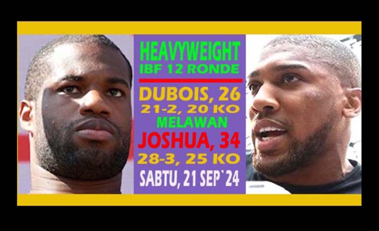 Daniel Dubois versus Anthony Joshua untuk kejuaraan dunia IBF kelas berat 12 ronde kali 3 menit, 21 September 2024. (Foto: Dok/Boxing Scene)