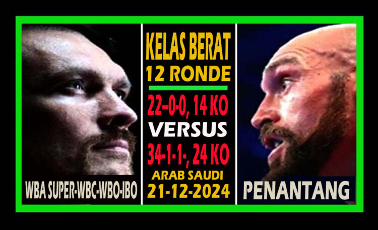 USYK FURY TALE OF THE TAPE