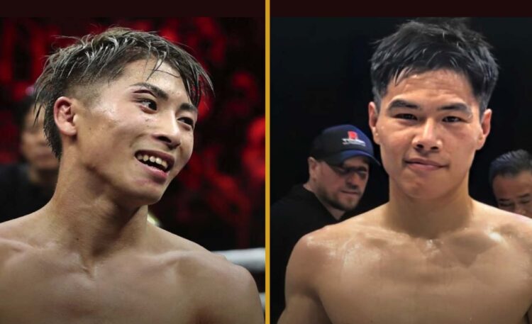 Naoya Inoue versus Ye-Joon Kim untuk kejuaraan dunia kelas bulu yunior 12 ronde durasi 3 menit, di Jepang, 24 Januari 2025. (Foto facebook)